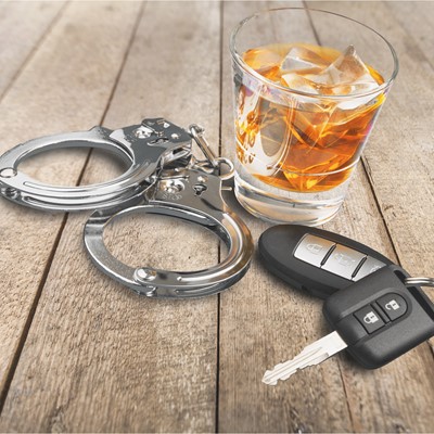 Handcuffs, Car Keys and Alcohol